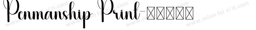 Penmanship Print字体转换